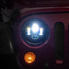 Raxiom 97-18 Jeep Wrangler TJ/JK Axial Series LED Daymaker Headlights- Black Housing (Clear Lens)