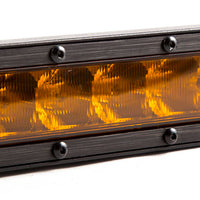 Diode Dynamics 12 In LED Light Bar Single Row Straight - Amber Driving Each Stage Series