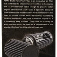 AEM 3.5 in x 9 in Dryflow Conical Air Filter