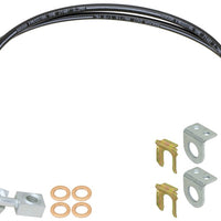 RockJock JK Braided Brake Hose Kit 23.5in Long