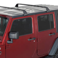 Rhino-Rack 07-22 Jeep Wrangler JK/JL 4 Door Hard Top Vortex SG 2 Bar Roof Rack - Black