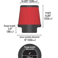 AEM 4 in Short Neck 5 in Element Filter