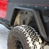 Fishbone Offroad 97-06 Jeep Wrangler Steel Tube Fender Front/Rear - Blk Txtred Pwdercoat (Set Of 4)