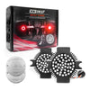 XK Glow Motorcycle Rear LED Turn Signal Kit - Flat Style Clear Lenses