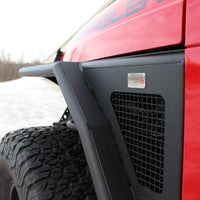 Fishbone Offroad 97-06 Jeep Wrangler TJ Steel Tube Fenders Front 3In Flare - Blk Textured Powdercoat