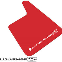 Rally Armor Universal Fit (No Hardware) UR Plus Red UR Mud Flap w/ White Logo