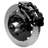 Wilwood Superlite 6R Front Brake Kit for 63-87 Chevy C10 Prospindle 13.06 in Diameter Black Calipers