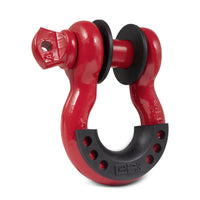 Body Armor 4x4 3/4in Red D-Ring with Black Isolators Single