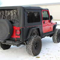 Fishbone Offroad 97-06 Jeep Wrangler TJ Steel Tube Fenders Rear 3In Flare - Blk Textured Powdercoat