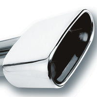 Borla 2.5in Inlet 6.69in x 3in Rectangular Rolled Angle Cut Single Inlet x 5.63in Long Exhaust Tip