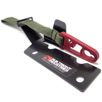 BuiltRight Industries 09-20 Ford F-150/Raptor (09-14 SuperCrew Only) Rear Seat Release - Olive Strap