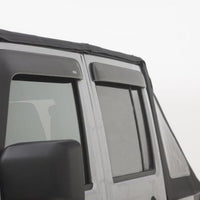 AVS 07-18 Jeep Wrangler Unlimited Ventvisor & Aeroskin Deflector Combo Kit - Matte Black