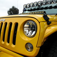 KC HiLiTES 07-18 Jeep JK (Not for Rubicon/Sahara) 7in. Gravity LED DOT Headlight (Pair Pack System)