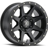 ICON Rebound 17x8.5 5x5 -6mm Offset 4.5in BS 71.5mm Bore Satin Black Wheel