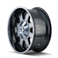 Mayhem 8103 Fierce 22x12 / 8x165.1 BP / -44mm Offset / 130.8mm Hub Chrome Wheel