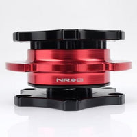 NRG Quick Release SFI SPEC 42.1 - Shinny Black Body / Red Shinny Ring