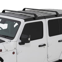 Rhino-Rack 07-22 Jeep Wrangler JK/JL 4 Door Hard Top Vortex SG 2 Bar Roof Rack - Black