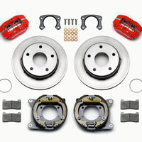 Wilwood Dynapro Lug Mount P/S Park Brake Kit Red Big Ford New 2.38in Off Bronco 5 x 5.50