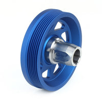 Perrin 2022 BRZ/86 / 19-22 Subaru WRX Lightweight Crank Pulley (FA/FB Eng w/Small Hub) - Blue