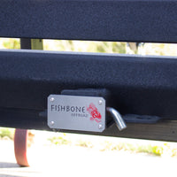 Fishbone Offroad Hitch Cover - 2In Hitch - Black Powdercoated Steel