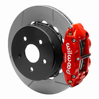 Wilwood 2020+ Jeep Gladiator (JT) Narrow Superlite 4R Rear Slotted Brake Kit 14.00in Red w/ Lines