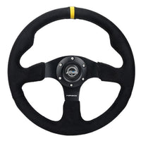 NRG Reinforced Steering Wheel (320mm) Alcantara Steering Wheel w/ Black Stitching