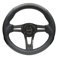 NRG Reinforced Steering Wheel (320mm) w/Carbon Center Spoke