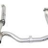 aFe Twisted Steel Delete Down-Pipe and Y-Pipe 2 to 2-1/2in Alum Steel Exhaust 12-16 Jeep Wrangler