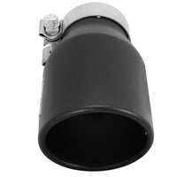 aFe Power Gas Exhaust Tip Black- 3 in In x 4.5 out X 9 in Long Bolt On (Black)