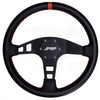 PRP Flat Leather Steering Wheel- Red