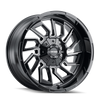 Mayhem 8111 Flywheel 20x9 / 5x127 BP / 18mm Offset / 87.1mm Hub Black w/ Milled Spokes Wheel