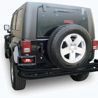 Rampage 2007-2018 Jeep Wrangler(JK) Double Tube Rear Bumper - Black