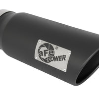 aFe Power MACH Force-Xp 5in In x 6in Out x 15in L Bolt-On 409 SS Exhaust Tip - Black