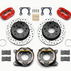 Wilwood Dynapro Lug Mount P/S Park Brake Kit Drilled Red Big Ford 2.00in Off Bronco 5 x 5.50