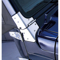 Rugged Ridge 97-06 Jeep Wrangler Stainless Steel Windshield Hinges