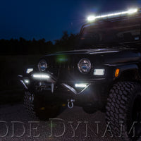 Diode Dynamics 12 In LED Light Bar Single Row Straight Clear Driving (Pair) Stage Series