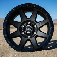 ICON Rebound 17x8.5 5x5 -6mm Offset 4.5in BS 71.5mm Bore Double Black Wheel