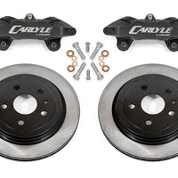 BMR 14-19 Chevrolet Corvette C7 Brake Kit For 15in Conversion Solid Rotors Black Calipers