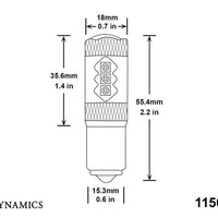 Diode Dynamics 1156 XP80 LED - Amber Four