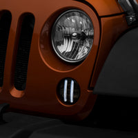 Raxiom 07-18 Jeep Wrangler JK Axial Series LED Front Turn Signals (Smoked)