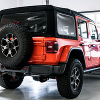 AWE Tuning 2018+ Jeep Wrangler JL/JLU Tread Edition Axle-Back Dual Exhaust - Diamond Black Tips