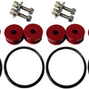 Torque Solution Billet Bumper Quick Release Kit Combo (Red): Universal