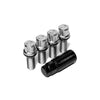 Vossen 30mm Lock Bolt - 14x1.5 - 17mm Hex - Cone Seat - Silver (Set of 4)