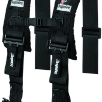 DragonFire Racing Harness- H-Style- 4-Point- 3in Buckle- Black