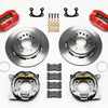 Wilwood Dynapro Dust-Boot P/S Park Brake Kit Red Small Ford 2.66in Offset