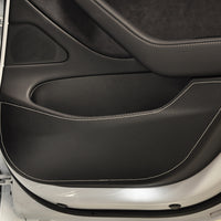 Revel GT Design Kick Panel Cover (White Stitch) 16-19 Tesla Model 3 - 4 Pieces