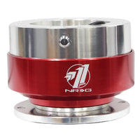 NRG Quick Release - Silver Body/ Red Chrome Ring