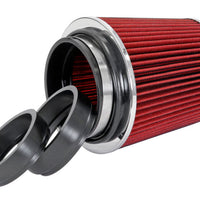 Spectre Adjustable Conical Air Filter 5-1/2in. Tall (Fits 3in. / 3-1/2in. / 4in. Tubes) - Red