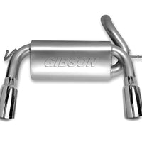 Gibson 07-17 Jeep Wrangler JK Rubicon 3.6L 2.5in Cat-Back Dual Split Exhaust - Aluminized