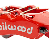 Wilwood Caliper-Forged Dynapro 5.25in Mount/ 4 - 1.98in Pistons/ .81in x 13.06in. Rotor - Red